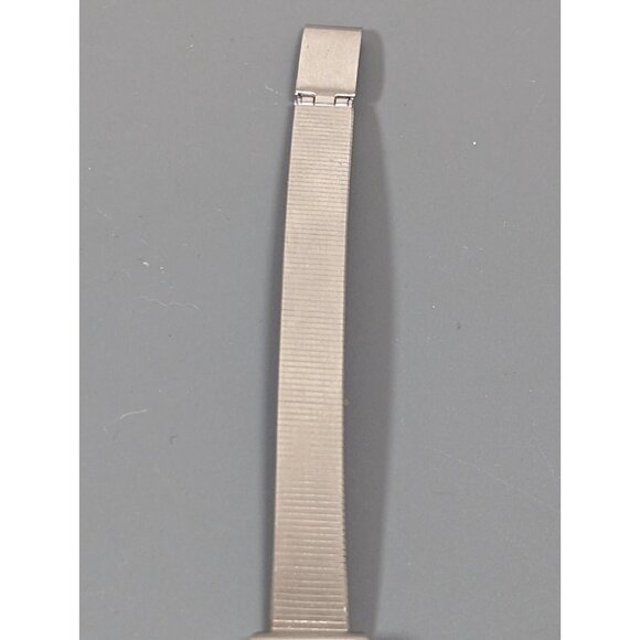 Android AD138 Silver Tone Dial Rectangle Case Mesh Stainless Steel Band Watch - Picture 2 of 9